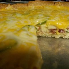 A picture of Jalapeño Popper Quiche w/Bacon.