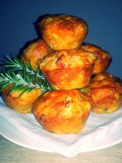 A picture of Savoury Sweetcorn & Bacon Muffins.