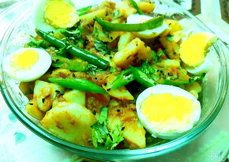 Simple Way to Make Homemade Achari Aloo Anday Cooking Basics for Newbies