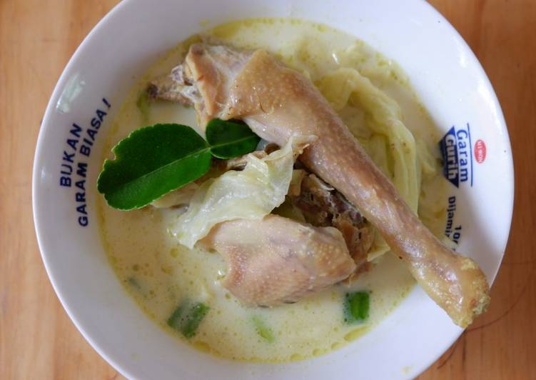 Resep Opor ayam kampung kuah susu, Bikin Ngiler