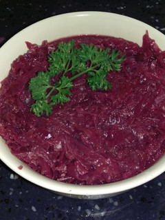 A picture of German Red Cabbage (Rotkohl).