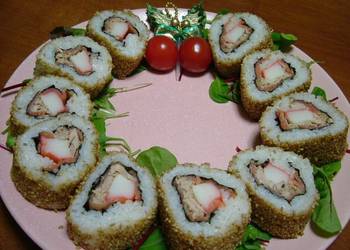 Latest Recipe California Rolls Wreath Delicious Nutritious