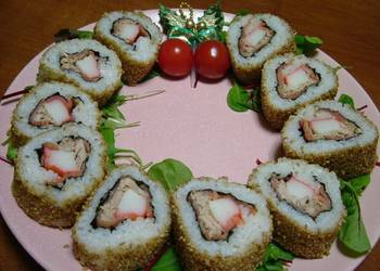 How to Cook Delicious California Rolls Wreath