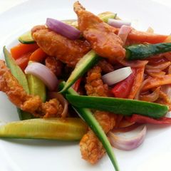 A picture of LG SWEET AND SOUR CHICKEN(ASIAN STYLE COOKING ).