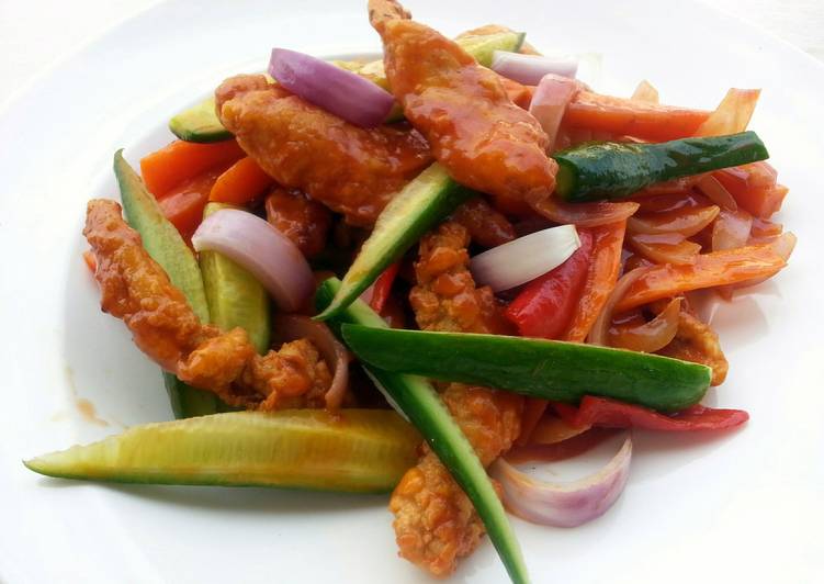 LG SWEET AND SOUR CHICKEN
(ASIAN STYLE COOKING )