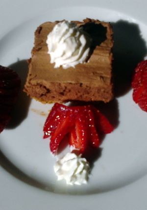 A picture of Ladybirds "OMG To Good" Chocolate Mousse Slice !.