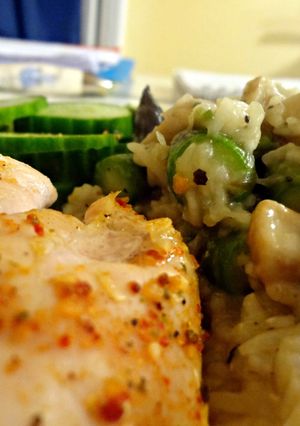 A picture of Asparagus Risotto.