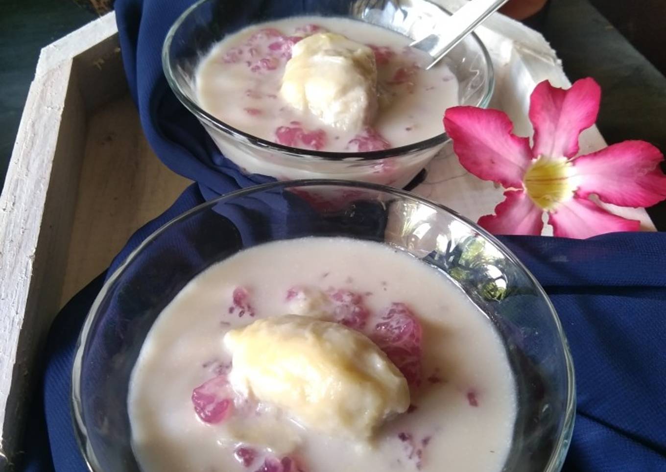 Cendol jenurai kuah durian