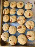 Muffin de nueces y dulce de leche