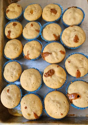 Una foto de Muffin de nueces y dulce de leche