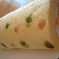 Polka Dotted Roll Cake A picture of Polka Dotted Roll Cake.