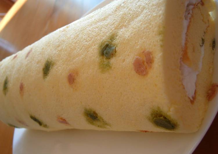 Recipe of Perfect Polka Dotted Roll Cake