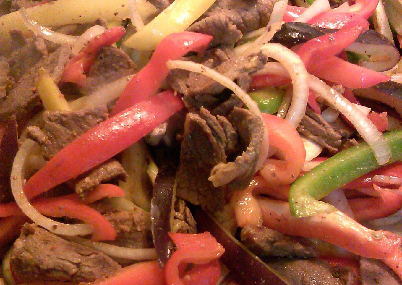 beef or chicken fajitas