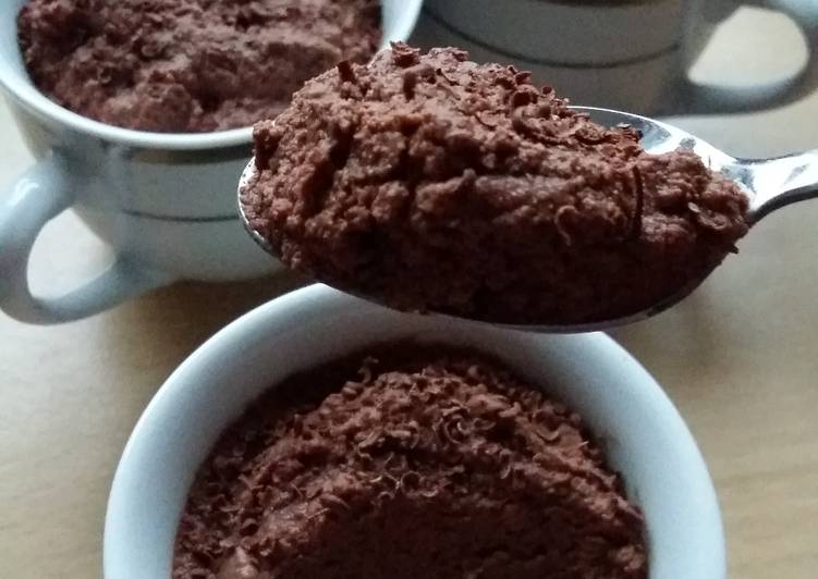 Recipe of Speedy Vickys Boozy Chocolate Chestnut Pudding, GF DF EF SF