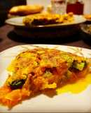 Tortilla española de brócoli y zanahorias 🥕 🥦