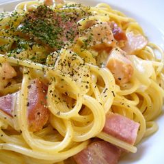 A picture of For a Birthday Lunch Easy Classic Carbonara.