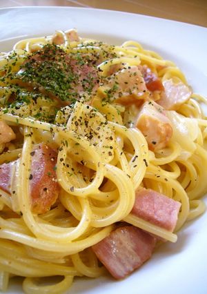 A picture of For a Birthday Lunch Easy Classic Carbonara.