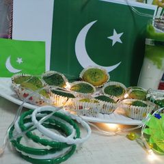 A picture of Green muffins.