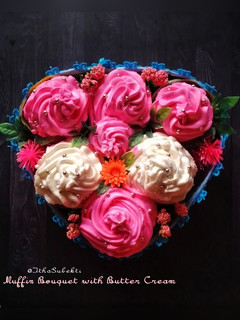 Foto resep Muffin Bouquet with Butter Cream