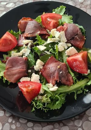 Une photo de Salade de figues rôties