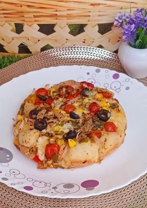 इटालियन पिज़्ज़ा ब्रेड (Pizza bread recipe in hindi) रेसिपी मुख्य फोटो