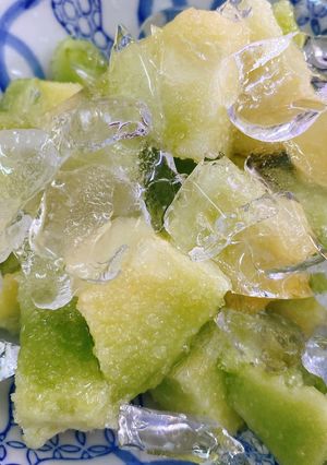 Hình của món Dưa Bở Dầm Đá.