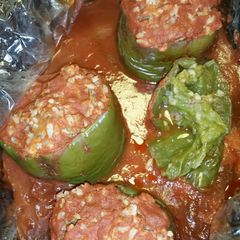 A picture of Stuffed peppers.