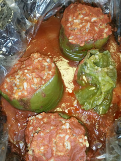 A picture of Stuffed peppers.
