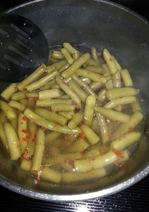 A picture of Green Beans - Easy. Spicy. Tasty..