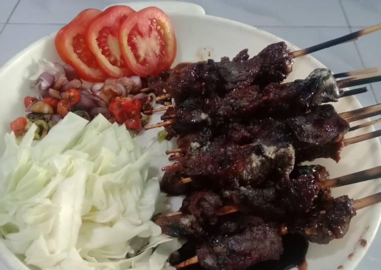 Sate kambing empuk dan simple