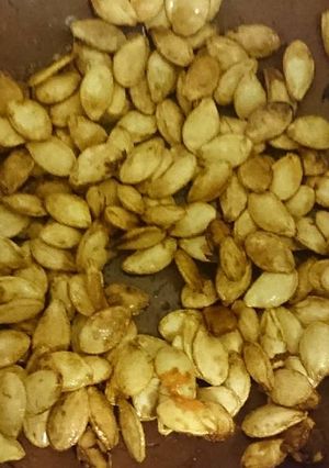Una foto de Pepitas de calabaza al horno