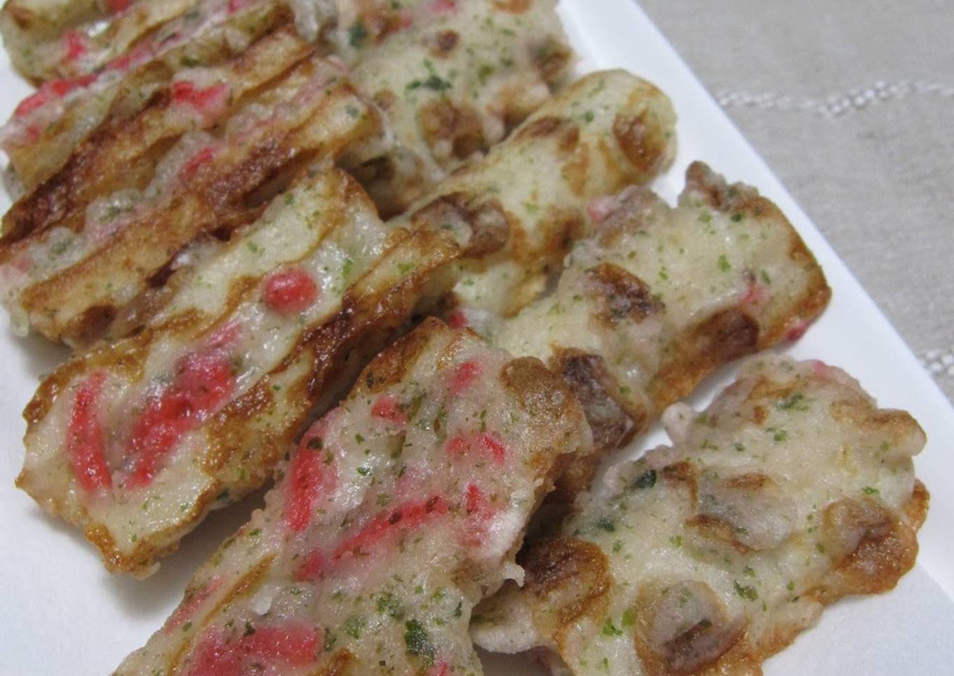 Fried Chikuwa with Pickled Red Ginger Isobe Age