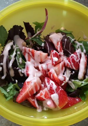 A picture of Perfect Strawberry Poppyseed Dressing.