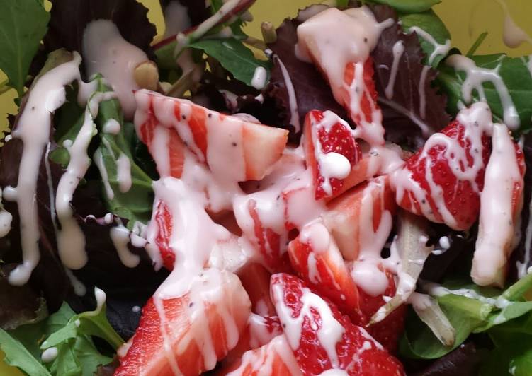Easiest Way to Make Homemade Perfect Strawberry Poppyseed Dressing