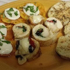 A picture of Fontina Spinach Chicken Roulade.