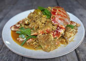 How to Cook Perfect Stir fried Crabs with curry powder