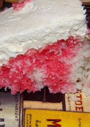 A picture of Strawberry Dump Cake.