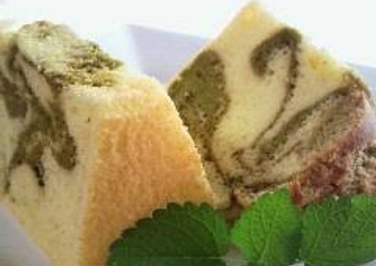 Simple Way to Prepare Perfect Matcha Green Tea Marbled Chiffon Cake