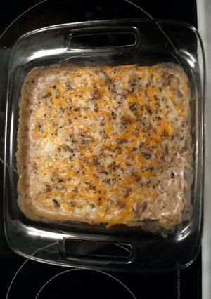 A picture of Ali's Marvelous Mushroom Dip.
