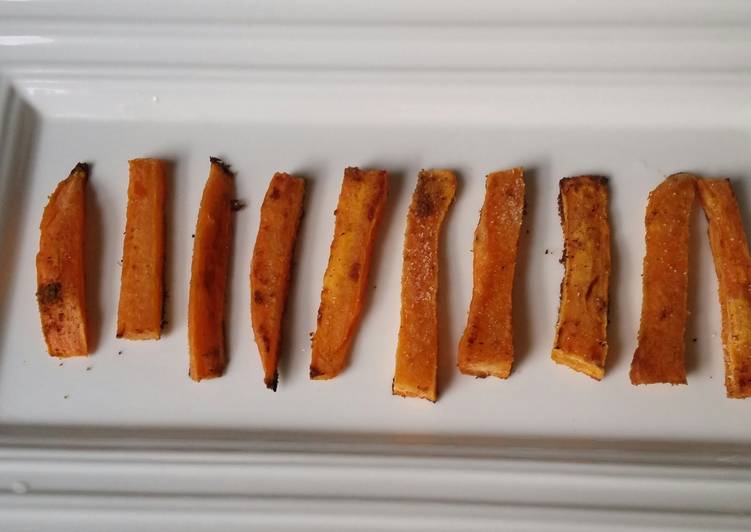 Simple Way to Prepare Homemade Baked Sweet Potato Fries