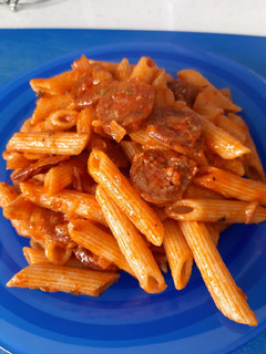 Una foto de Macarrones con chorizo