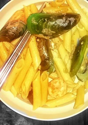 A picture of Spicy Seafood Pasta.