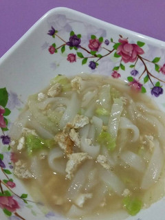 Foto resep kwetiau kuah sayur