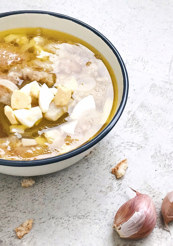 Una foto de Sopa de ajos con Thermomix