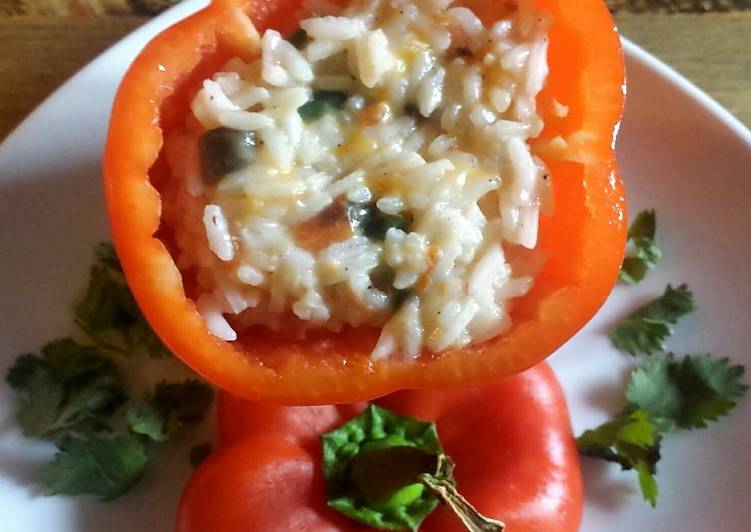 Steps to Prepare Homemade Stuffed Peppers