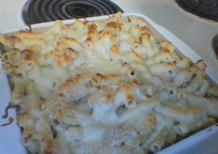 Steps to Prepare Ultimate Baked Chicken Alfredo Ziti