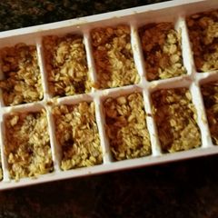 A picture of Peanut Butter No-Bake Cookies.