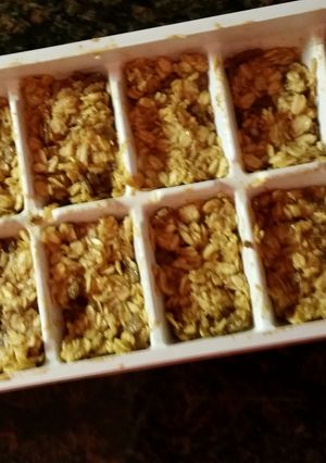 A picture of Peanut Butter No-Bake Cookies.