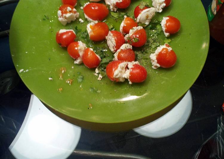 Stuffed cherry tomatoes