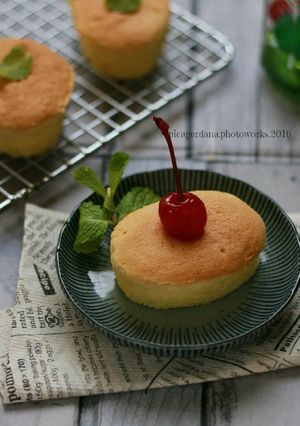Foto resep Condensed Milk Cotton Cake Mini